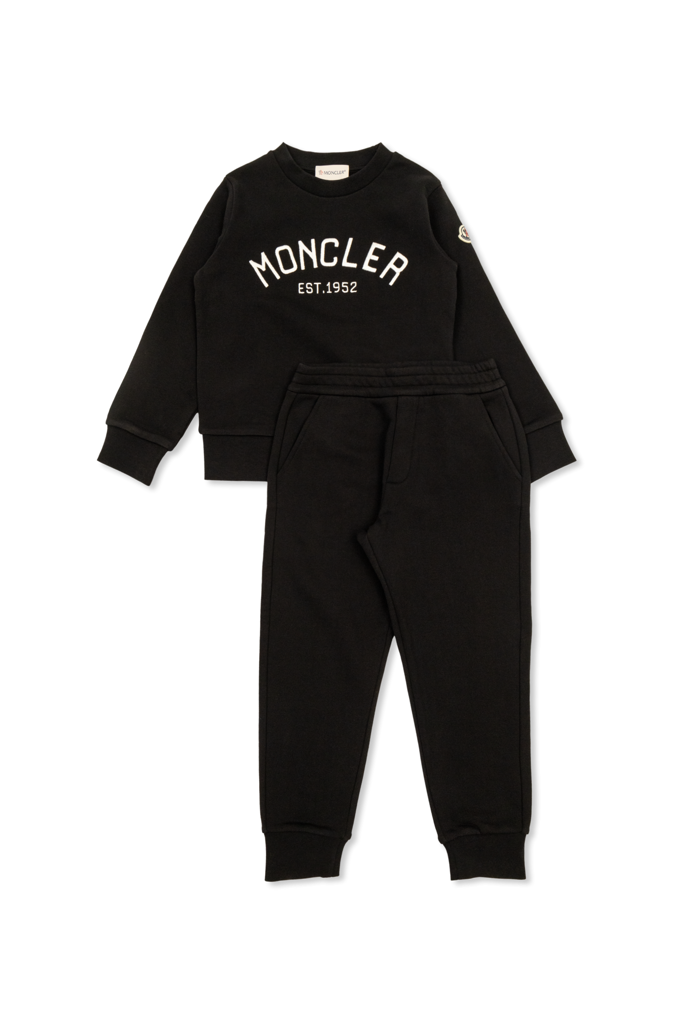 Moncler tracksuit mens black on sale